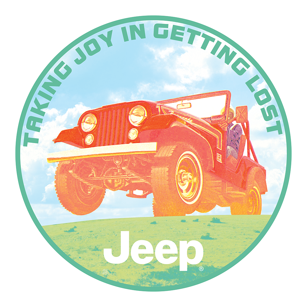 Sticker - Jeep® Taking Joy In Getting Lost- Round