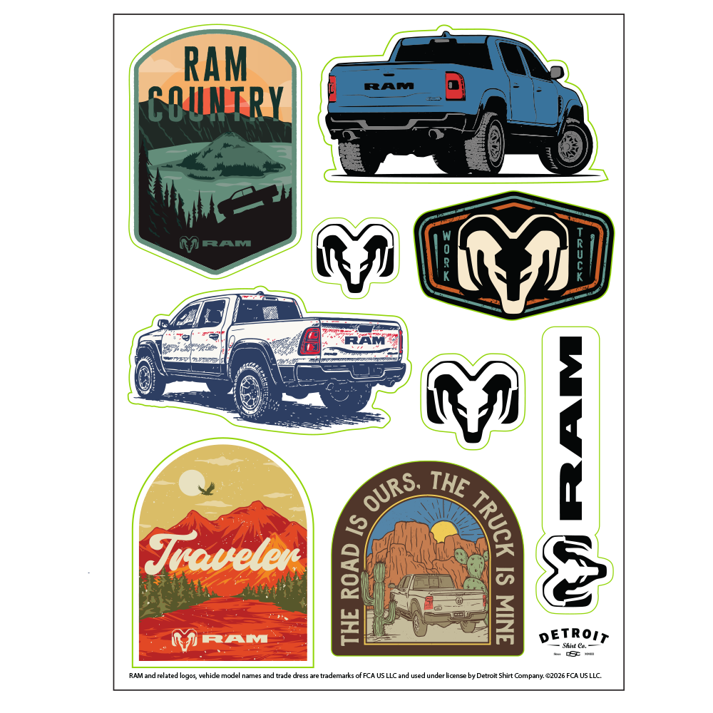 Sticker Sheet - RAM Country