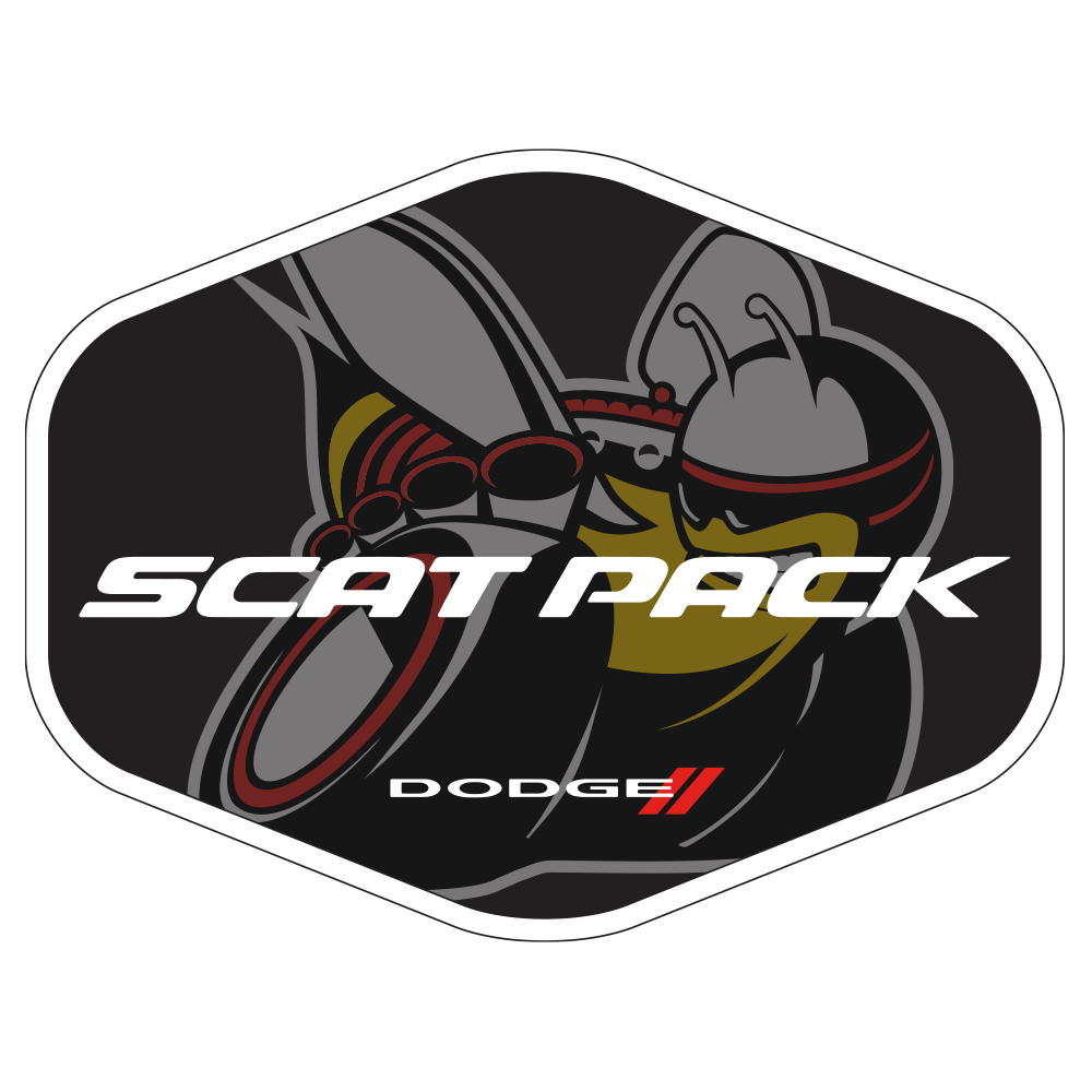 Sticker - Dodge Scat Pack Faded Hex