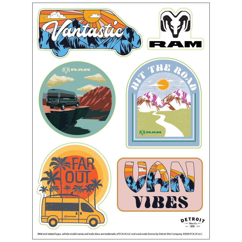 Sticker Sheet - RAM Vantastic