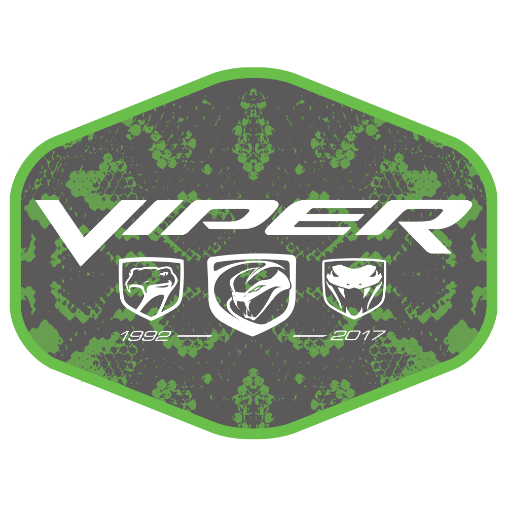 Sticker - Dodge Viper Snakeskin Hex