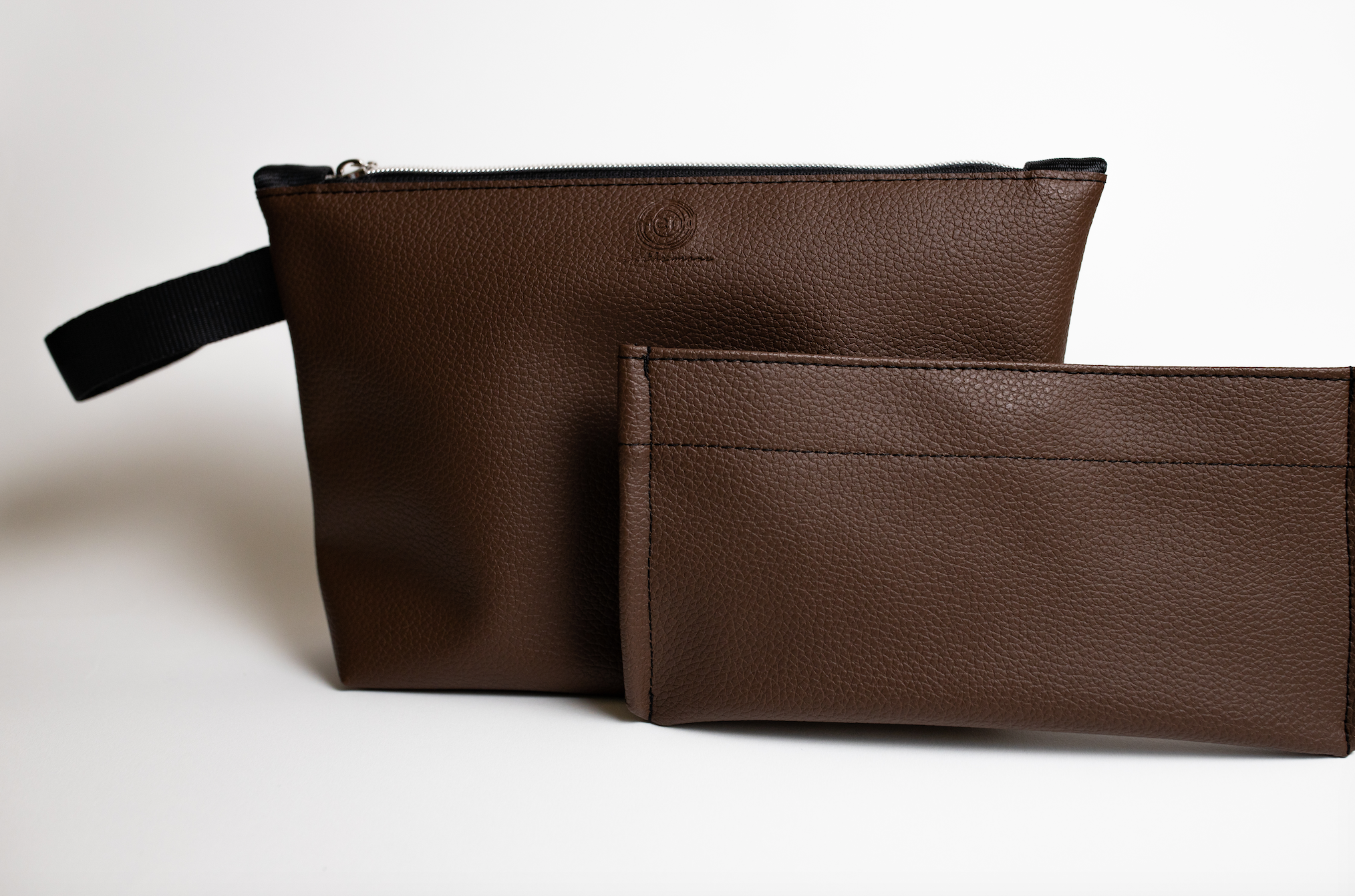 Destination Travel Bag & Brush Pouch Set | Repurposed Automotive Vinyl