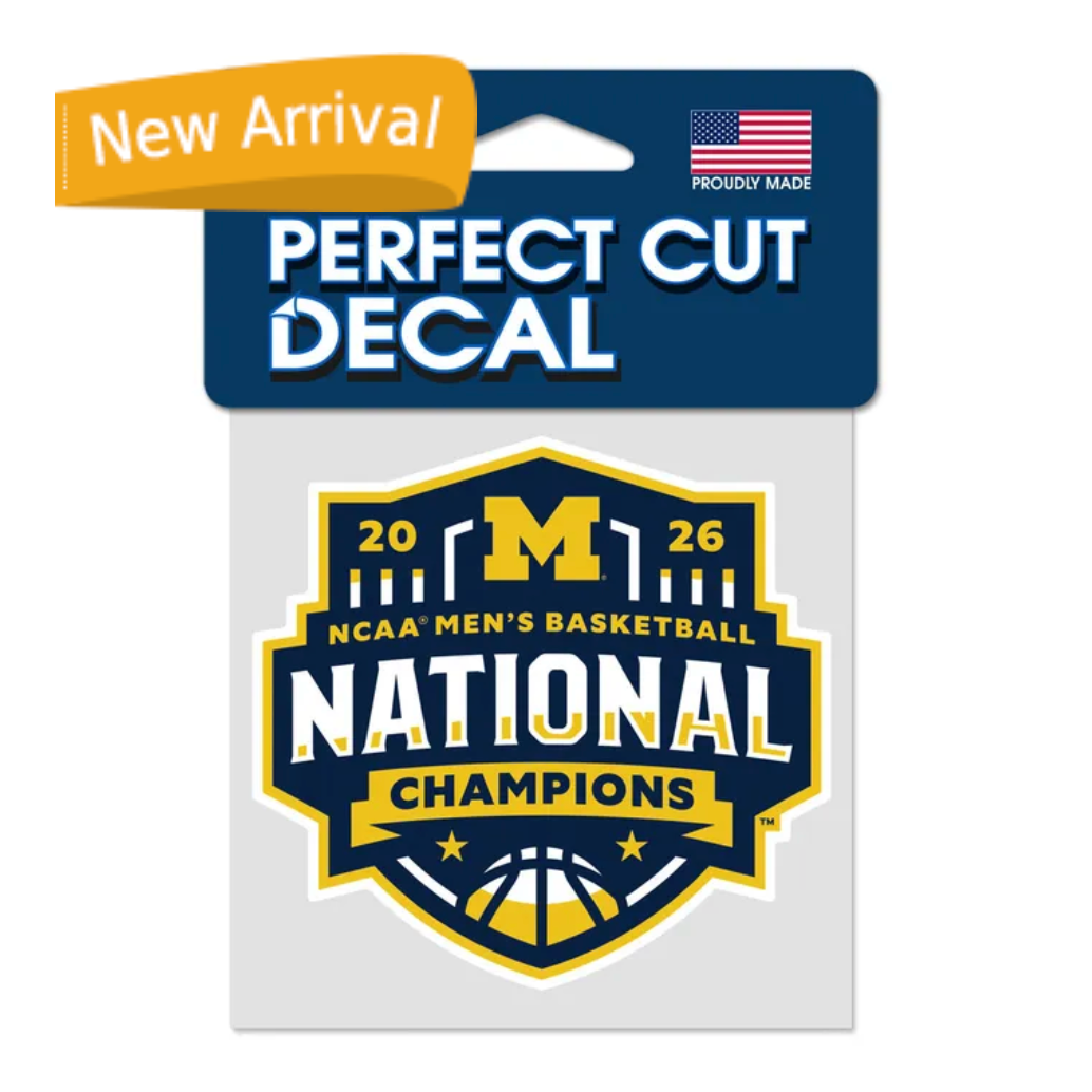 NCAA Div I BB Champions / Final Four Men's Final Four Champion 2026 Perfect Cut Color Decal 4" x 4"