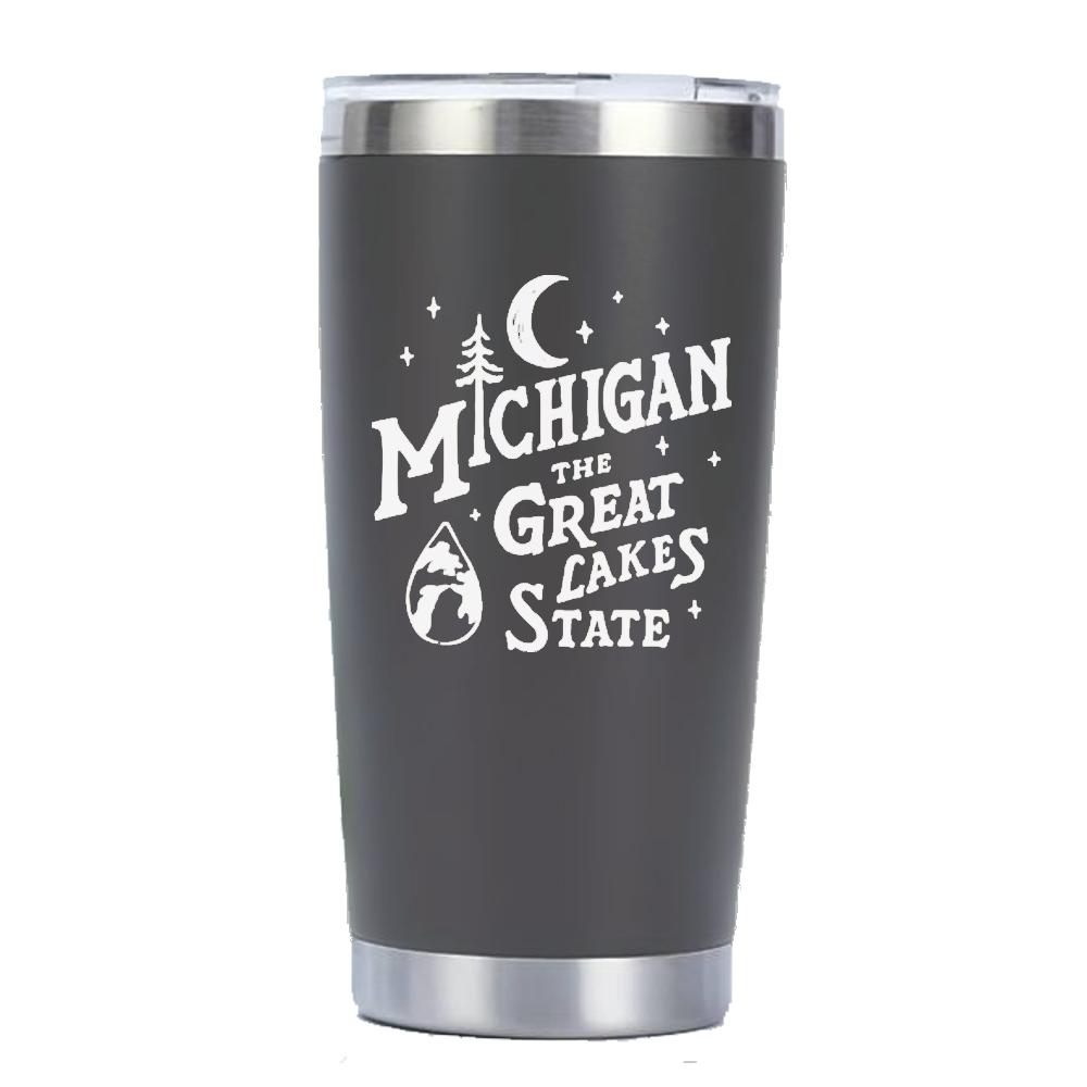 Travel Mug - Michigan Vintage Font