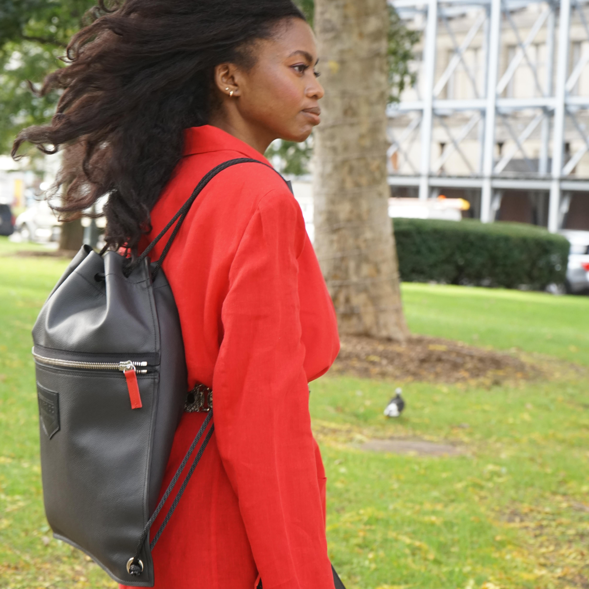 designer leather drawstring backpacks Detroit Drawstring Backpack in Leather — Detroit Shirt Company