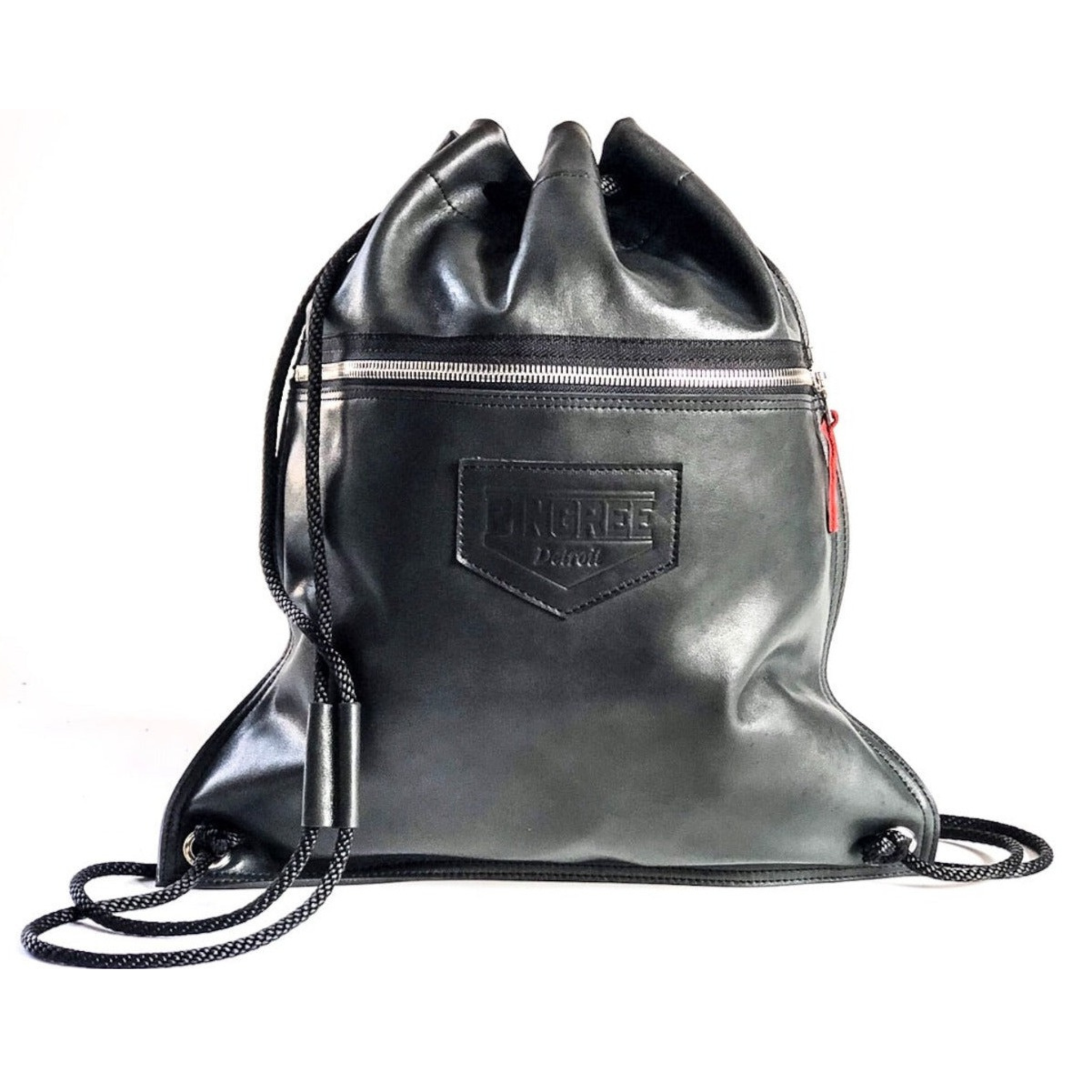 Detroit Drawstring Backpack in Leather — Detroit Shirt Company