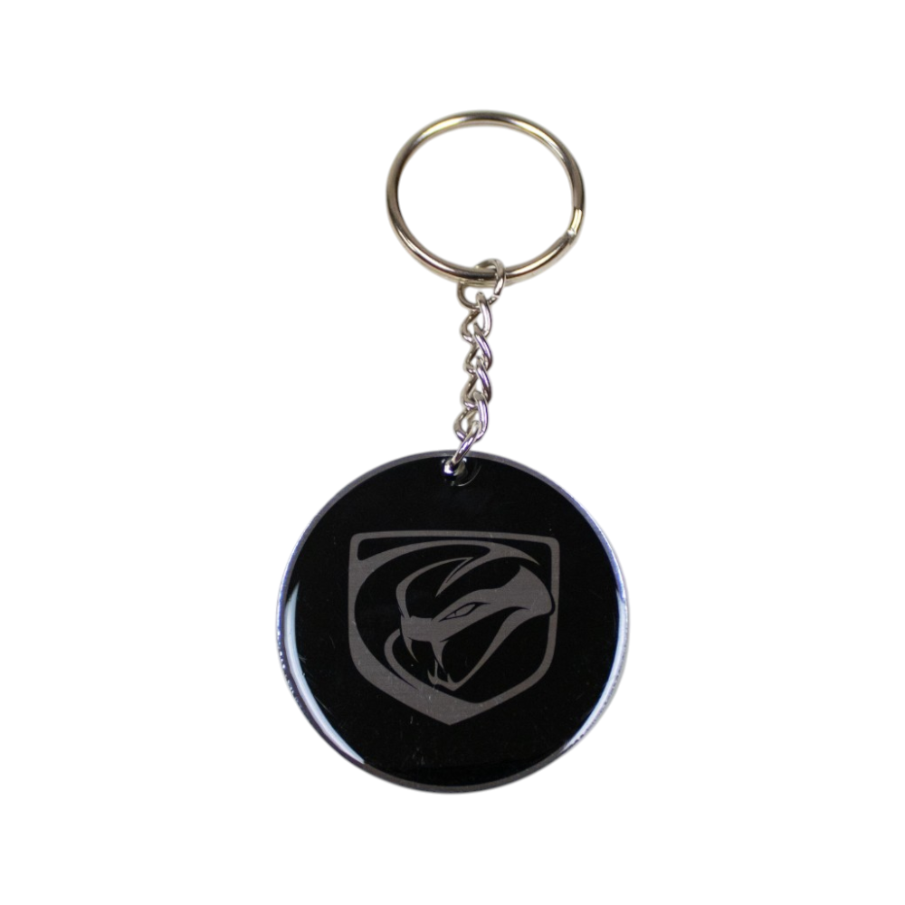 Keychain - Dodge Viper Stryker - Round Metal