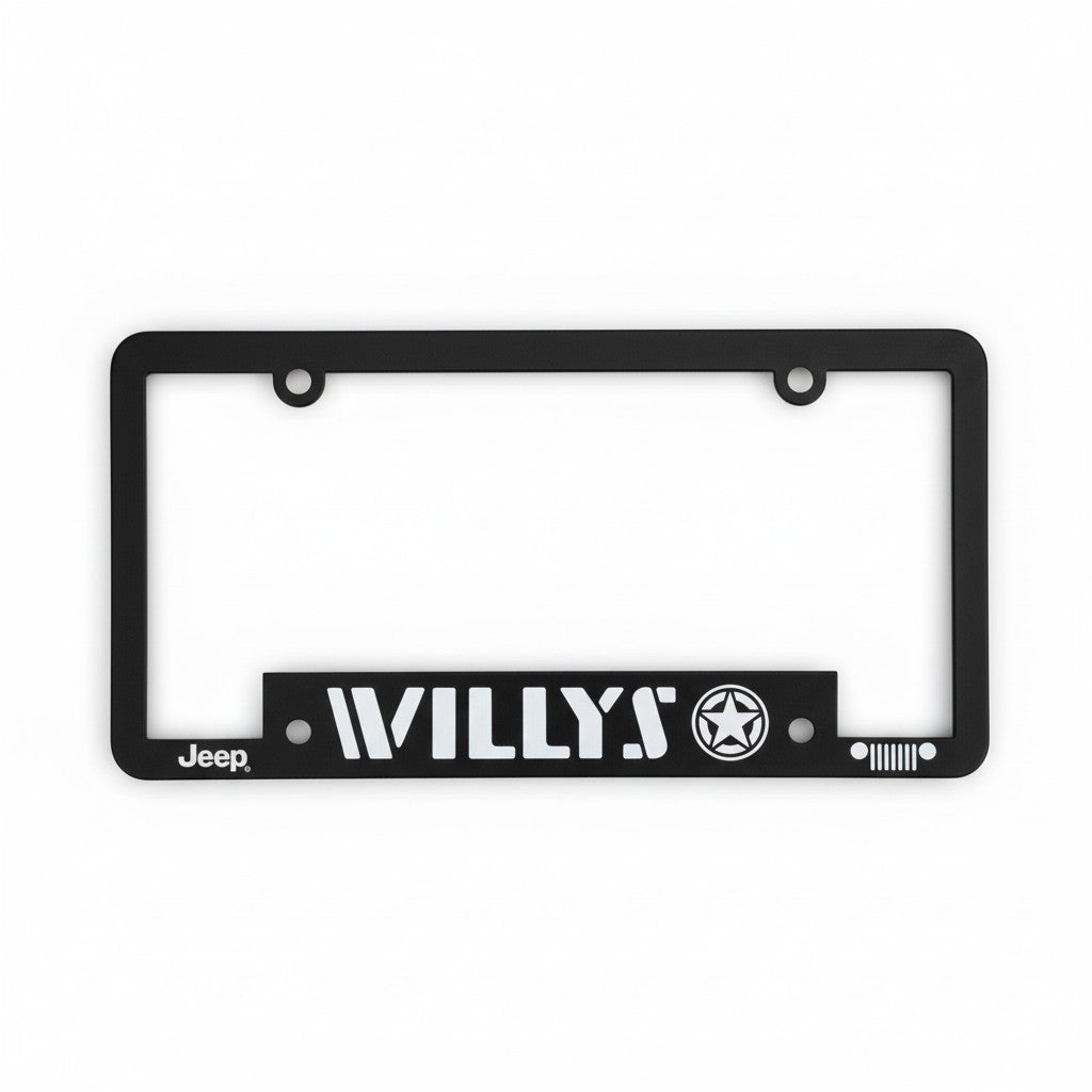 License Plate Frame - Jeep Willys