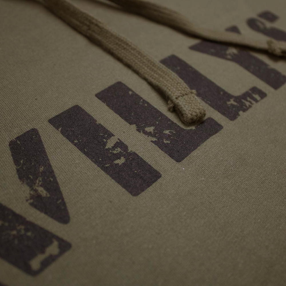 Mens Jeep® Willys Hoodie Sweatshirt - Heather Jeep Green