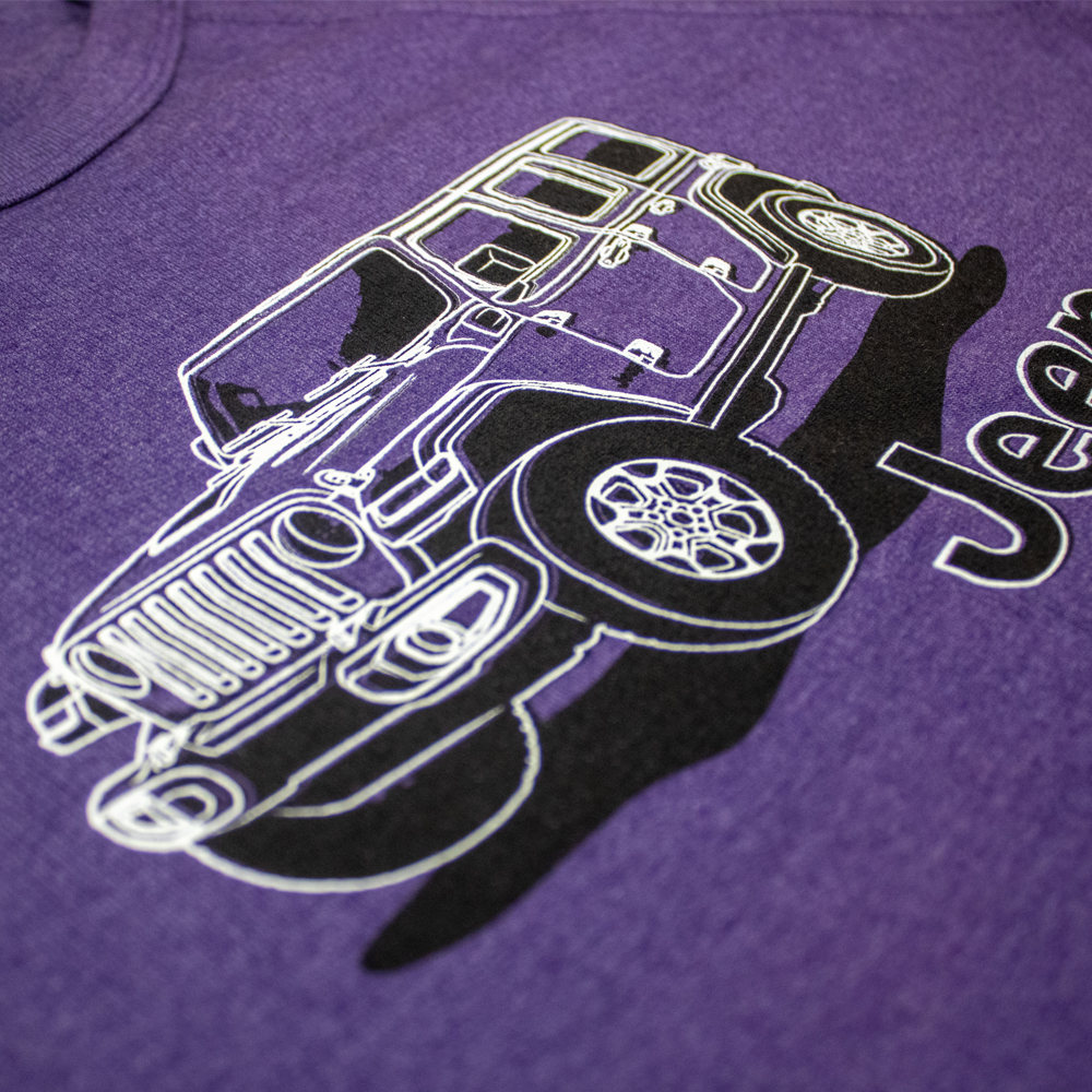 Jeep® Wrangler Line Art - French Terry Crewneck Sweatshirt