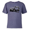 Youth T-Shirt - Jeep JL Wrangler Line Art
