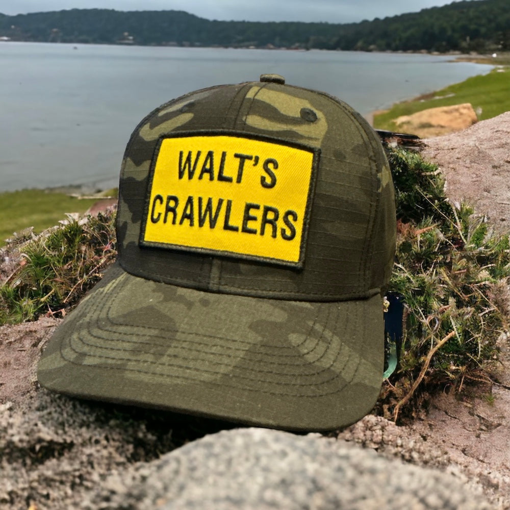Hat - Walt's Crawlers Patch - Black Camo