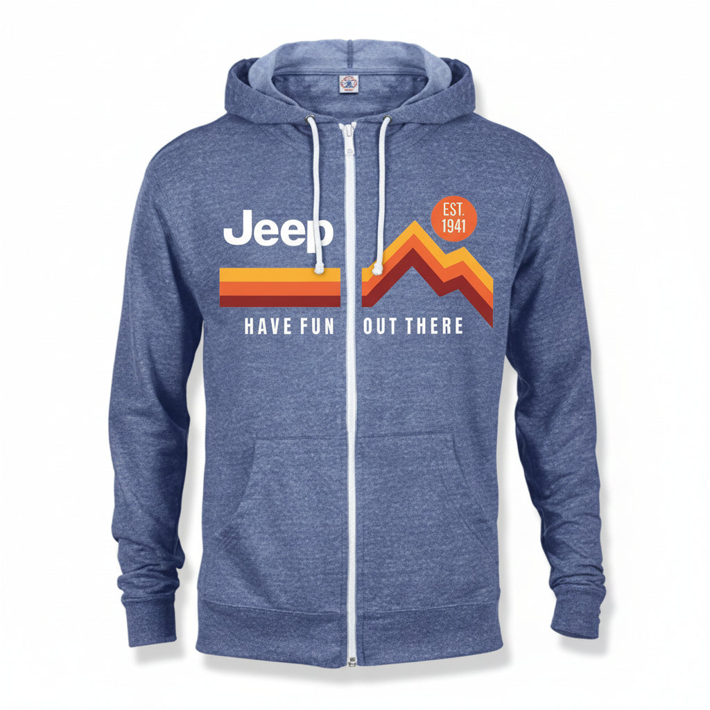 Mens Jeep® Have Fun Out There Zip Hoodie