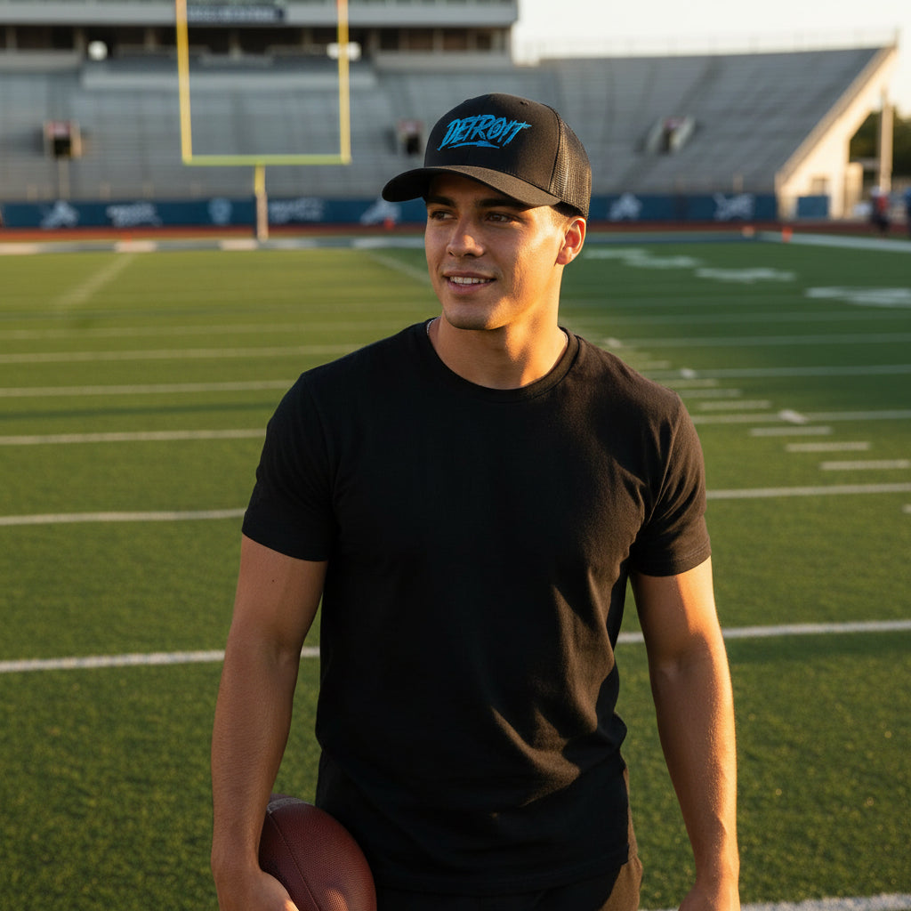 Hat - Detroit Score Football Richardson Snapback