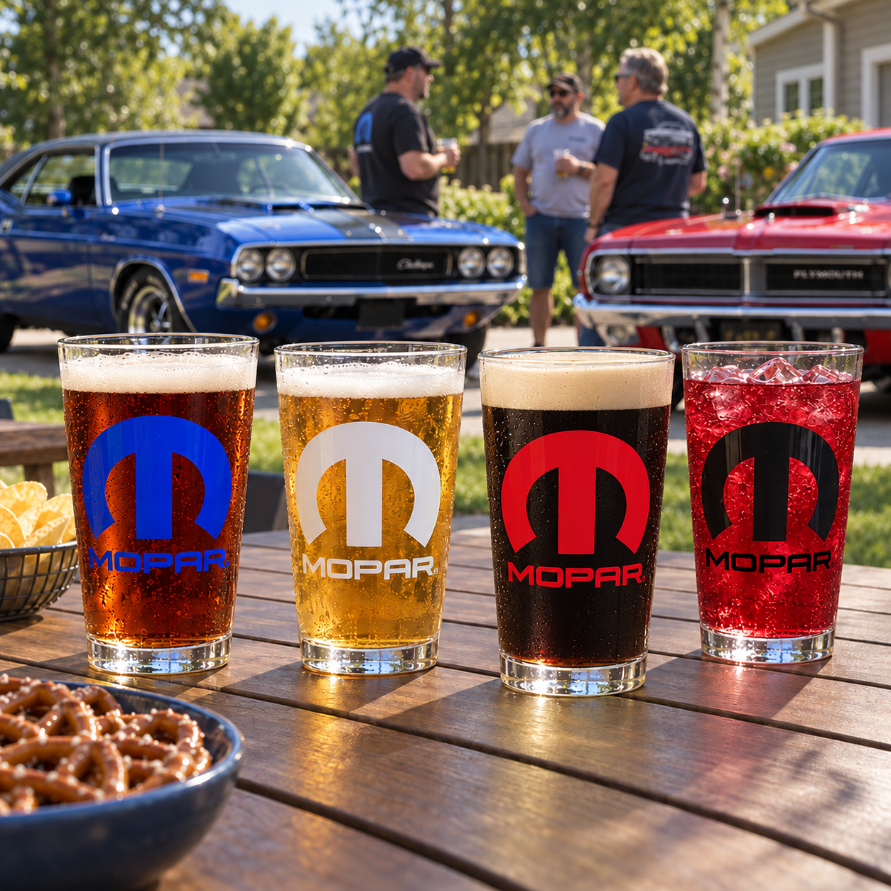 Pint Glass 4 Pack - Mopar RWB