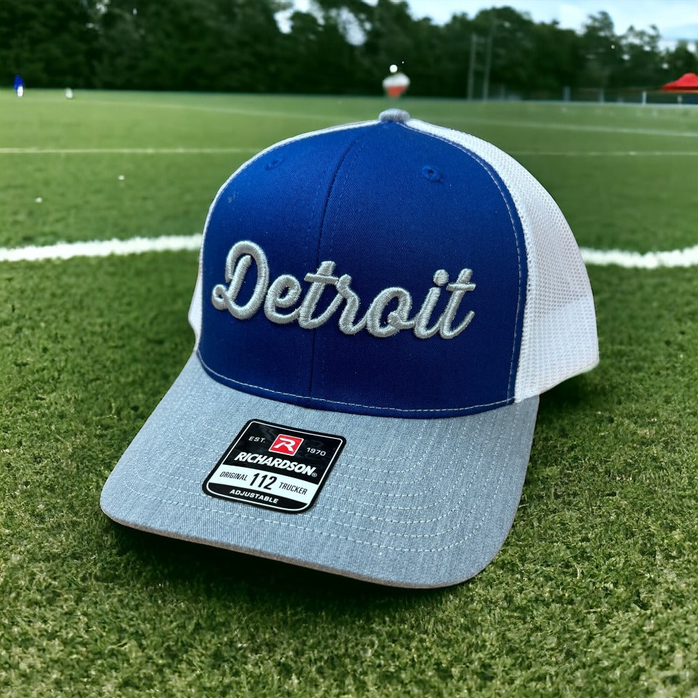 Hat - Detroit Thirsty Richardson Snapback - Blue/Grey/White