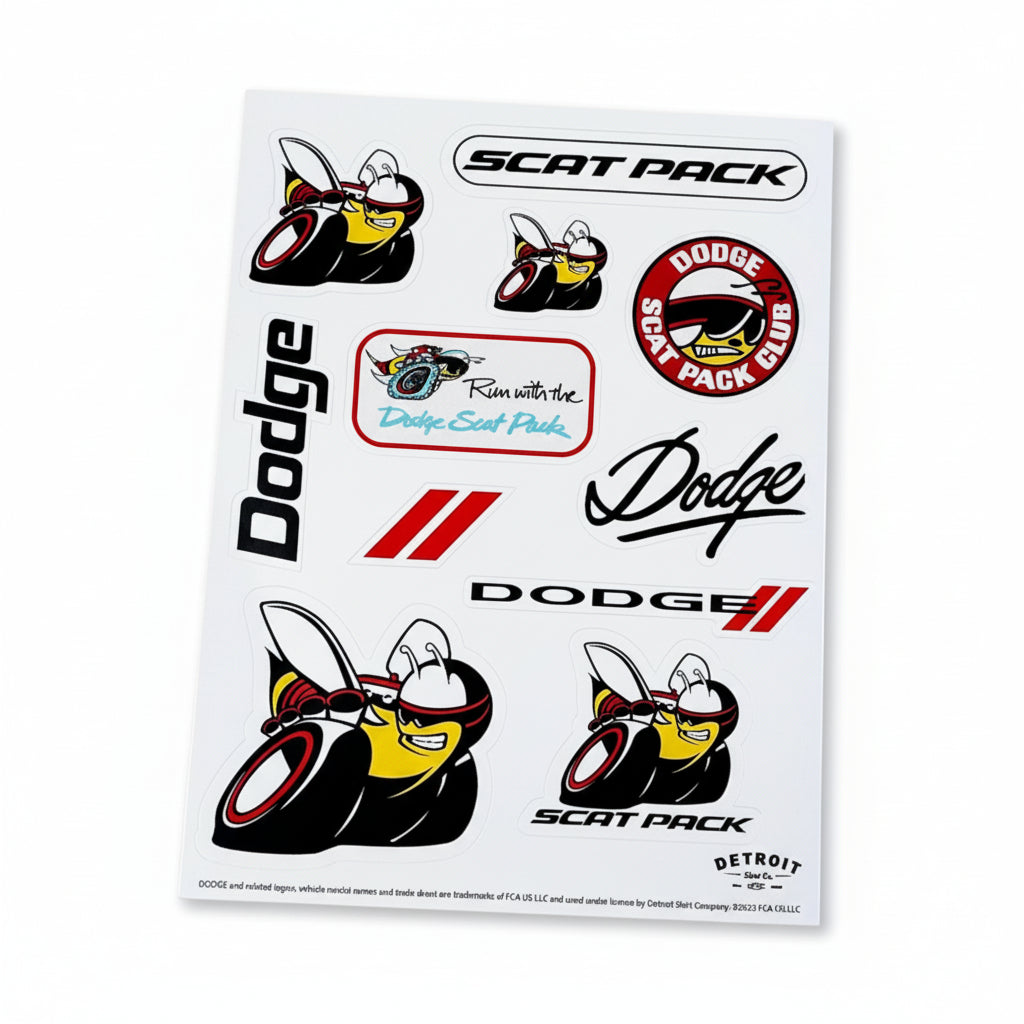 Sticker Sheet - Dodge Scat Pack