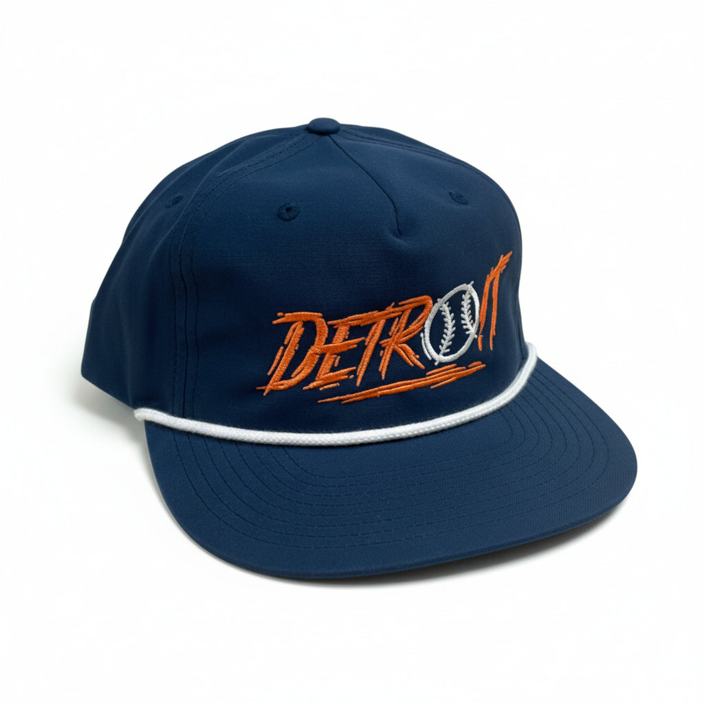 Hat - Detroit Score Baseball - Richardson FLAT BILL