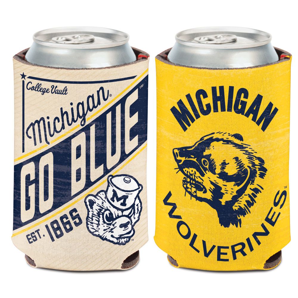 Michigan Wolverines - Vintage Logo Coozie