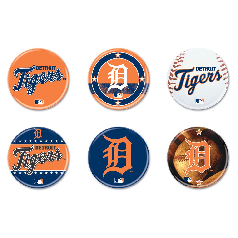 Detroit Tigers - 6 button pack