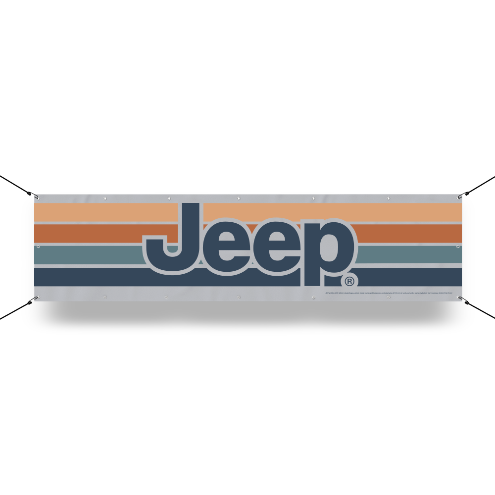 Banner - Jeep® Long with Stripes