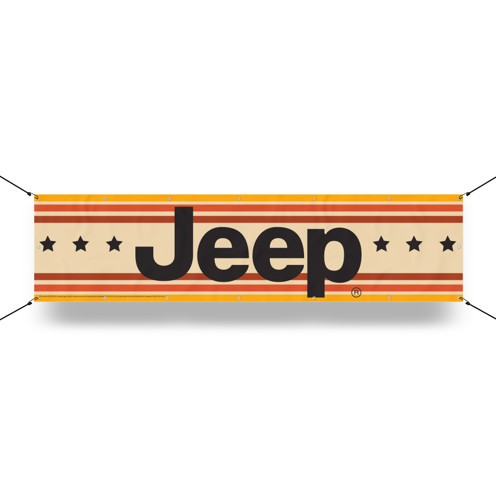 Banner - Jeep® Vintage Stripes with Stars