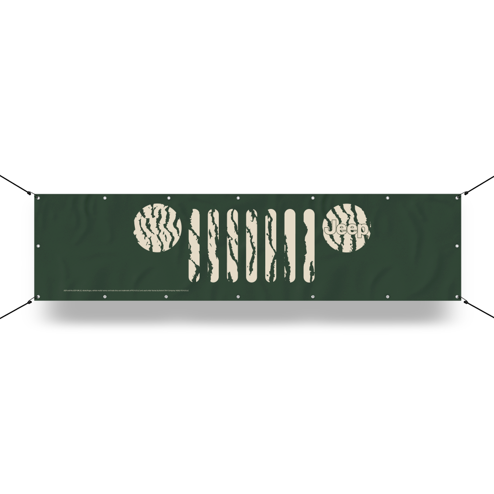 Banner - Jeep® Grille with Zebra Print