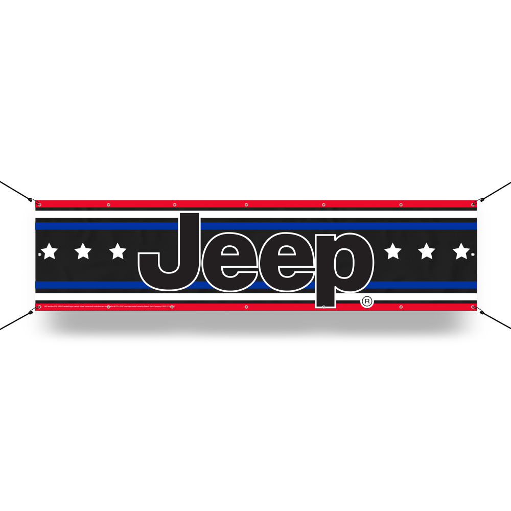 Banner - Jeep® RWB Stripes with Stars