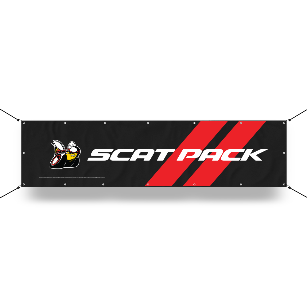 Banner - Dodge Scat Pack with Rhombus Long