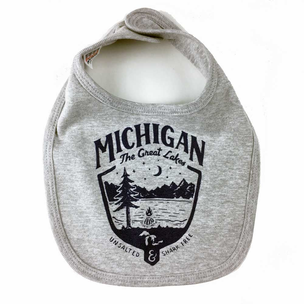 Michigan Baby bib made in USA-Detroit Shirt Company