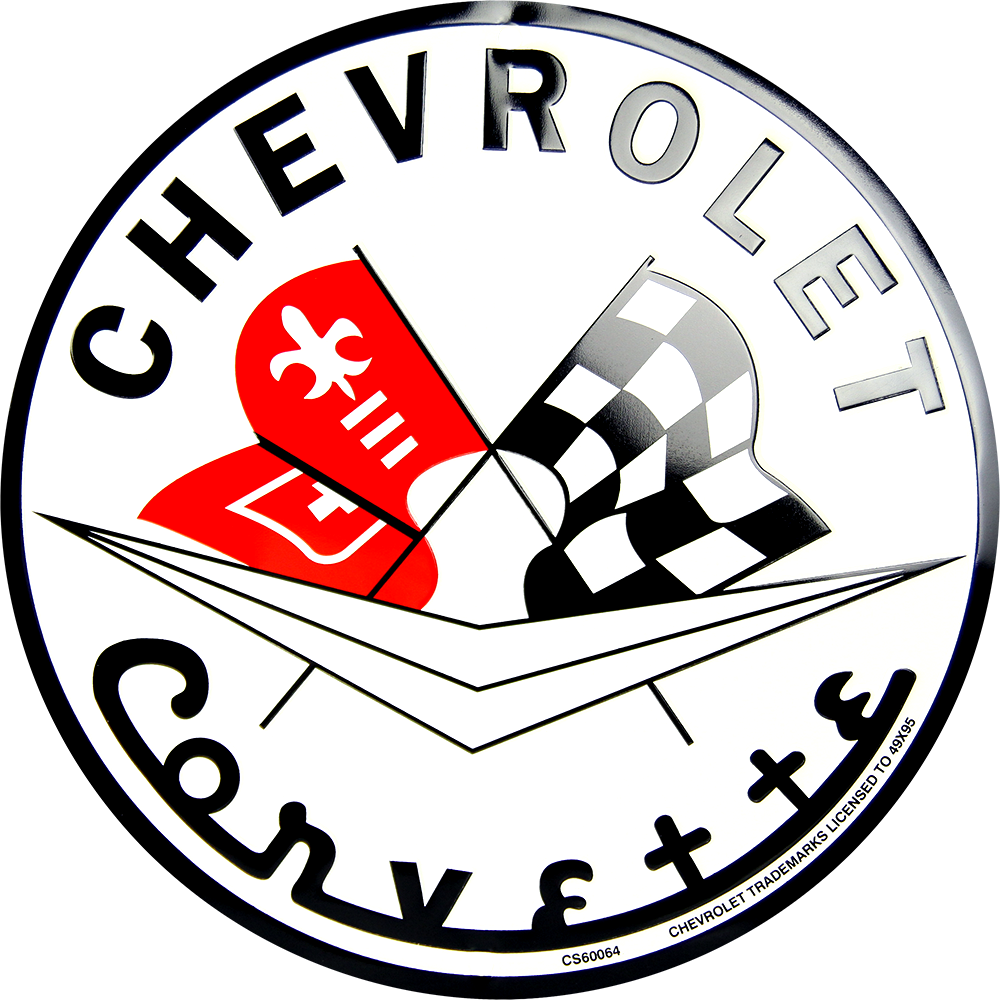 Metal Sign - Chevrolet Corvette Circle
