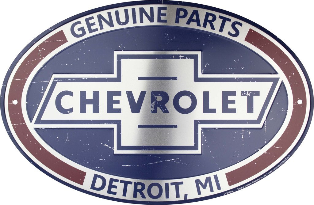 Metal Sign - Chevrolet Parts Oval