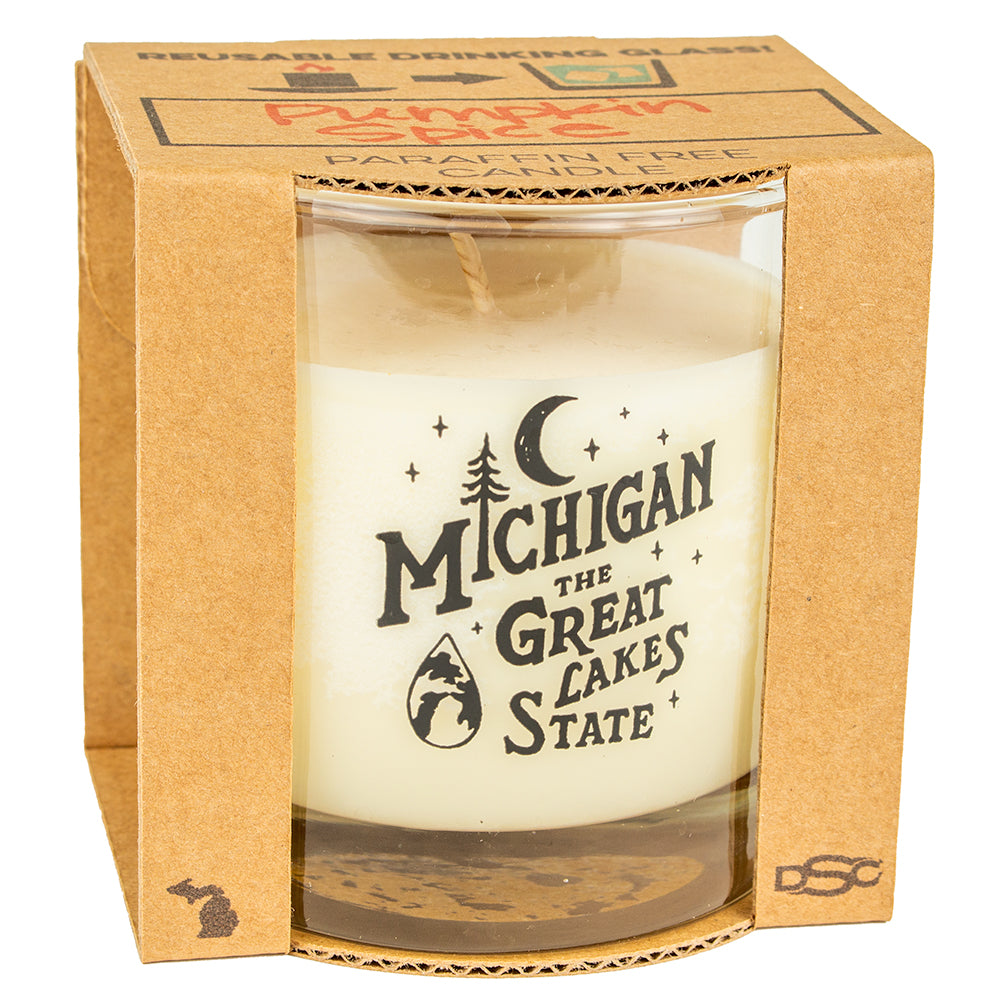 Candle - Michigan Vintage Font - various scents