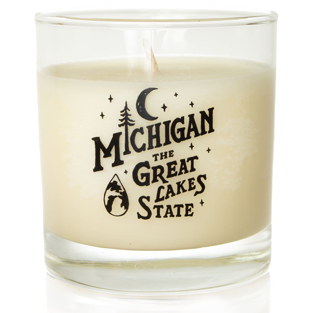 Candle - Michigan Vintage Font - various scents