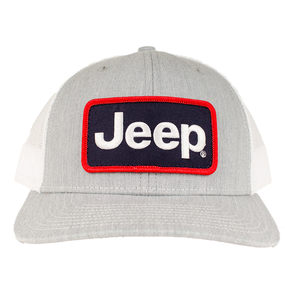 Hat - Jeep Patch Hat - Heather Grey/White