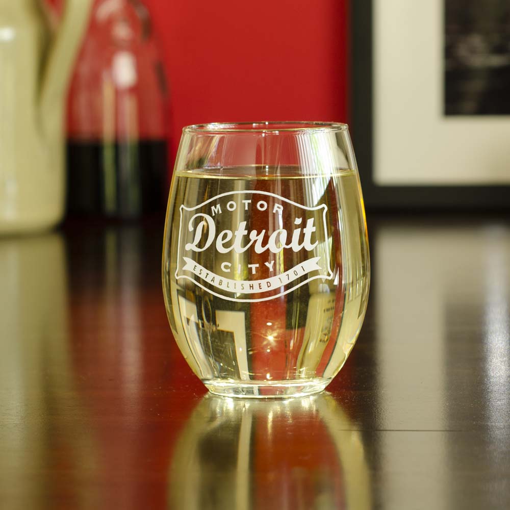 Wine Glass - Detroit Buckle