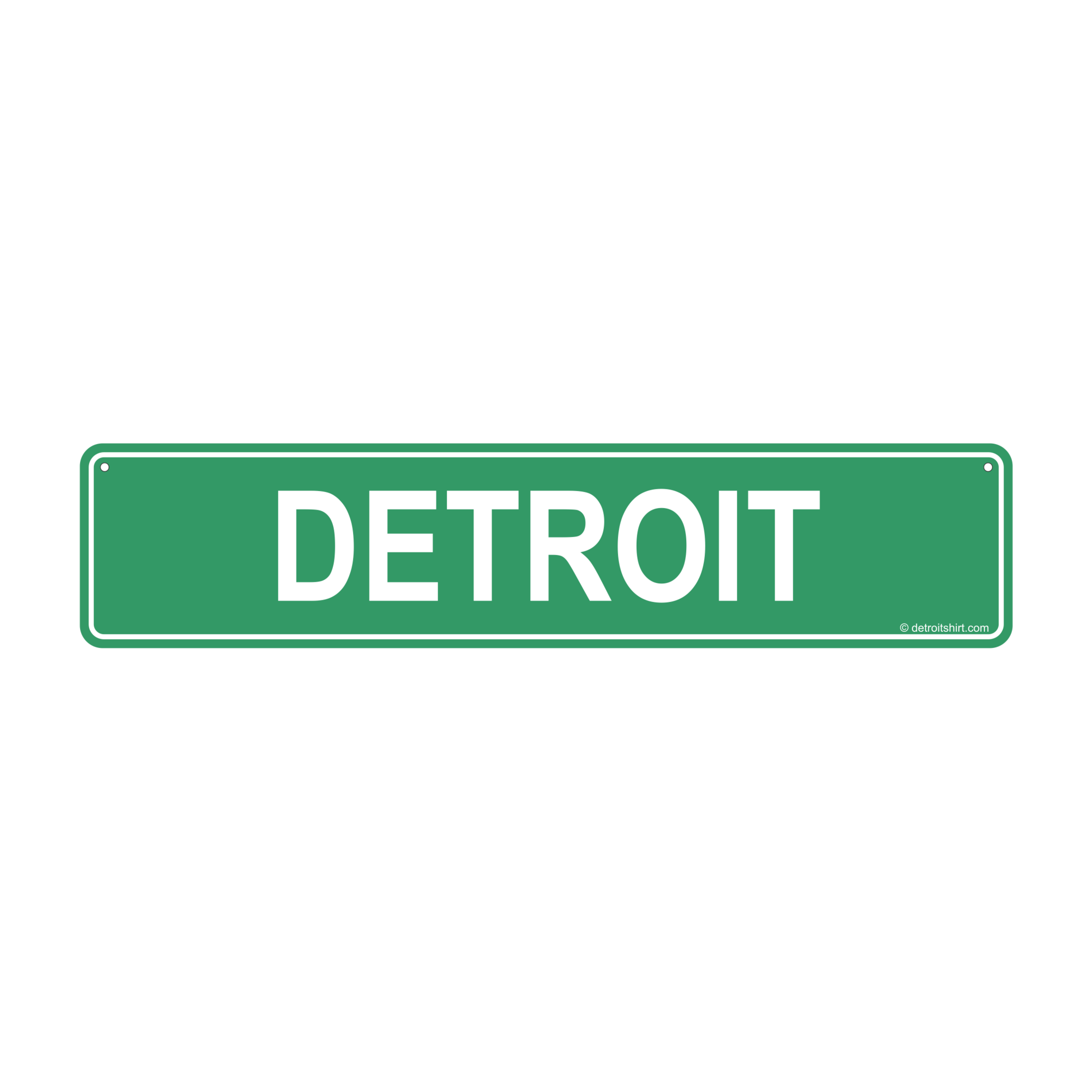 Sign - Detroit Street Sign-Sign-Detroit Shirt Company