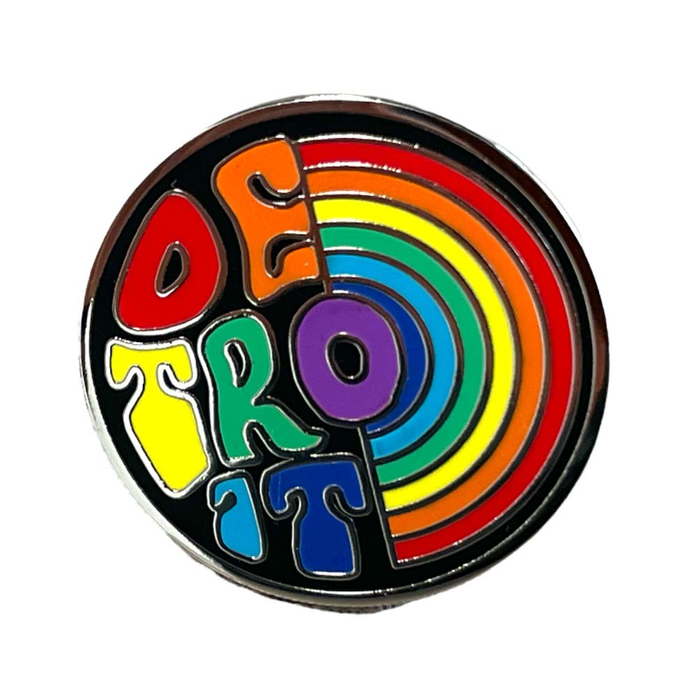 Enamel Pin - Detroit Rainbow