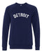 Detroit Bend Triblend Fleece Crew Sweatshirt (Navy) | Detroit Shirt Co.