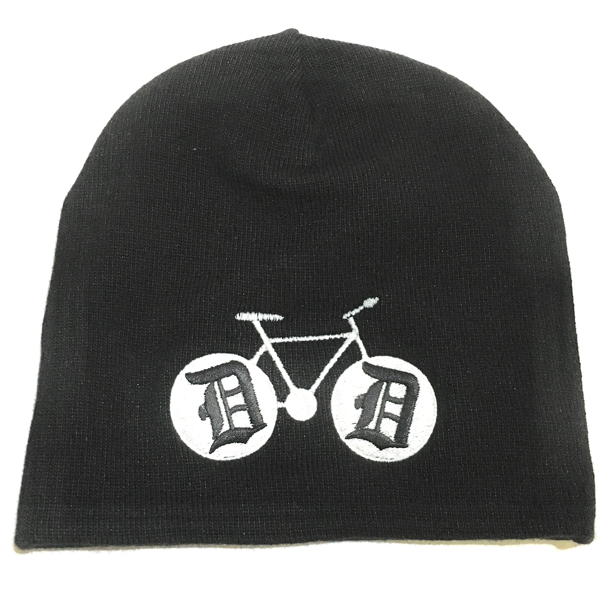 Hat - Detroit Bike Beanie - Black-Hats-Detroit Shirt Company