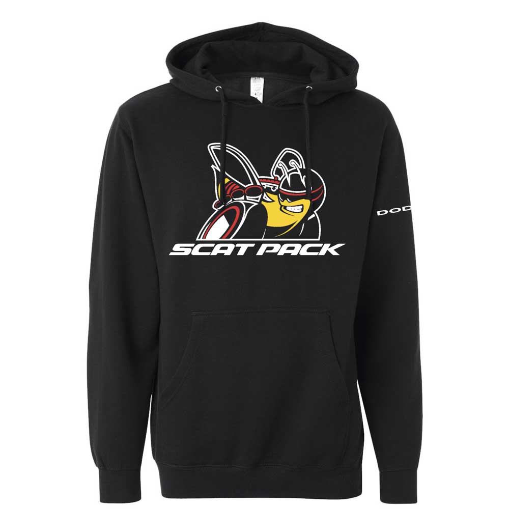 Dodge Scat Pack Hoodie Sweatshirt Black