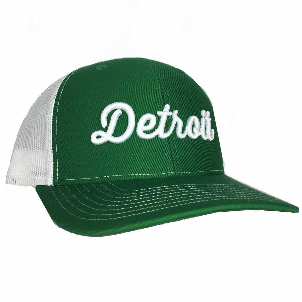 Hat - Detroit Thirsty Kelly White Richardson Snapback-Hats-Detroit Shirt Company