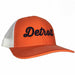 Hat - Detroit Thirsty Orange White Richardson Snapback-Hats-Detroit Shirt Company