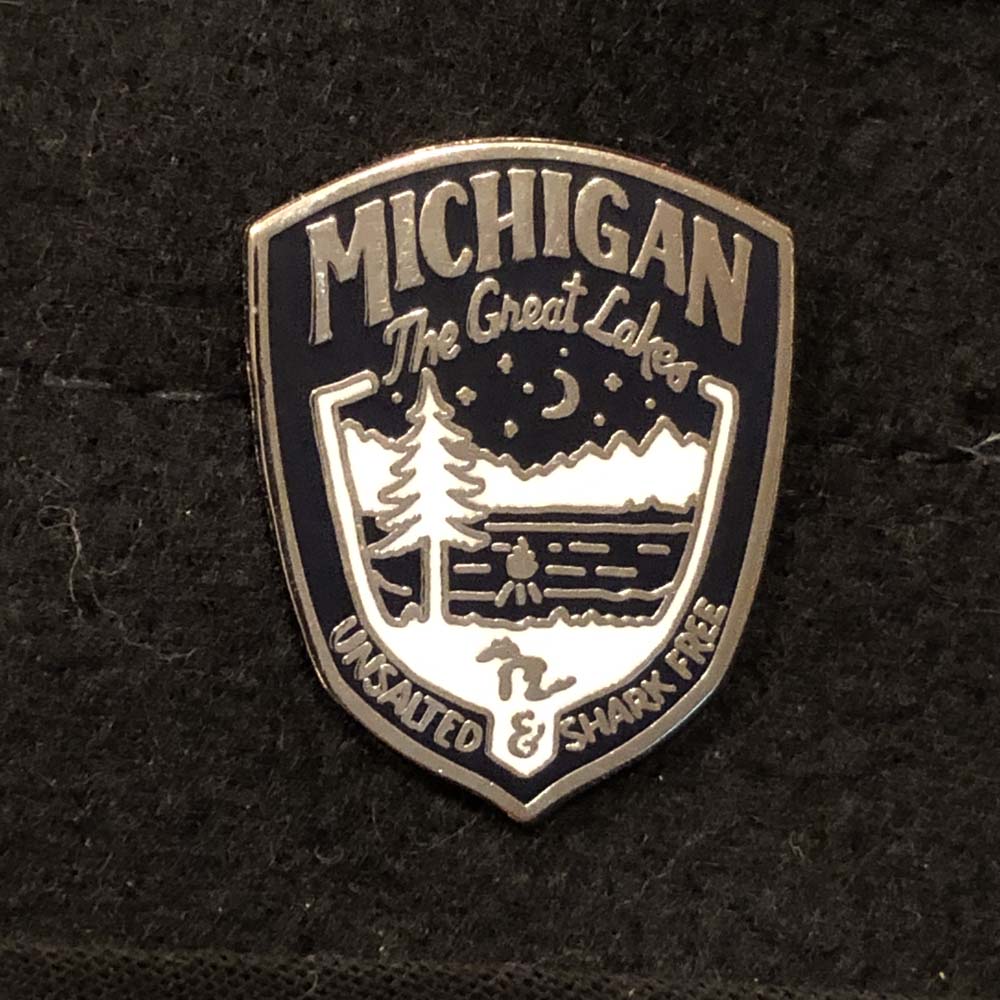 Enamel Pin - Michigan Shield