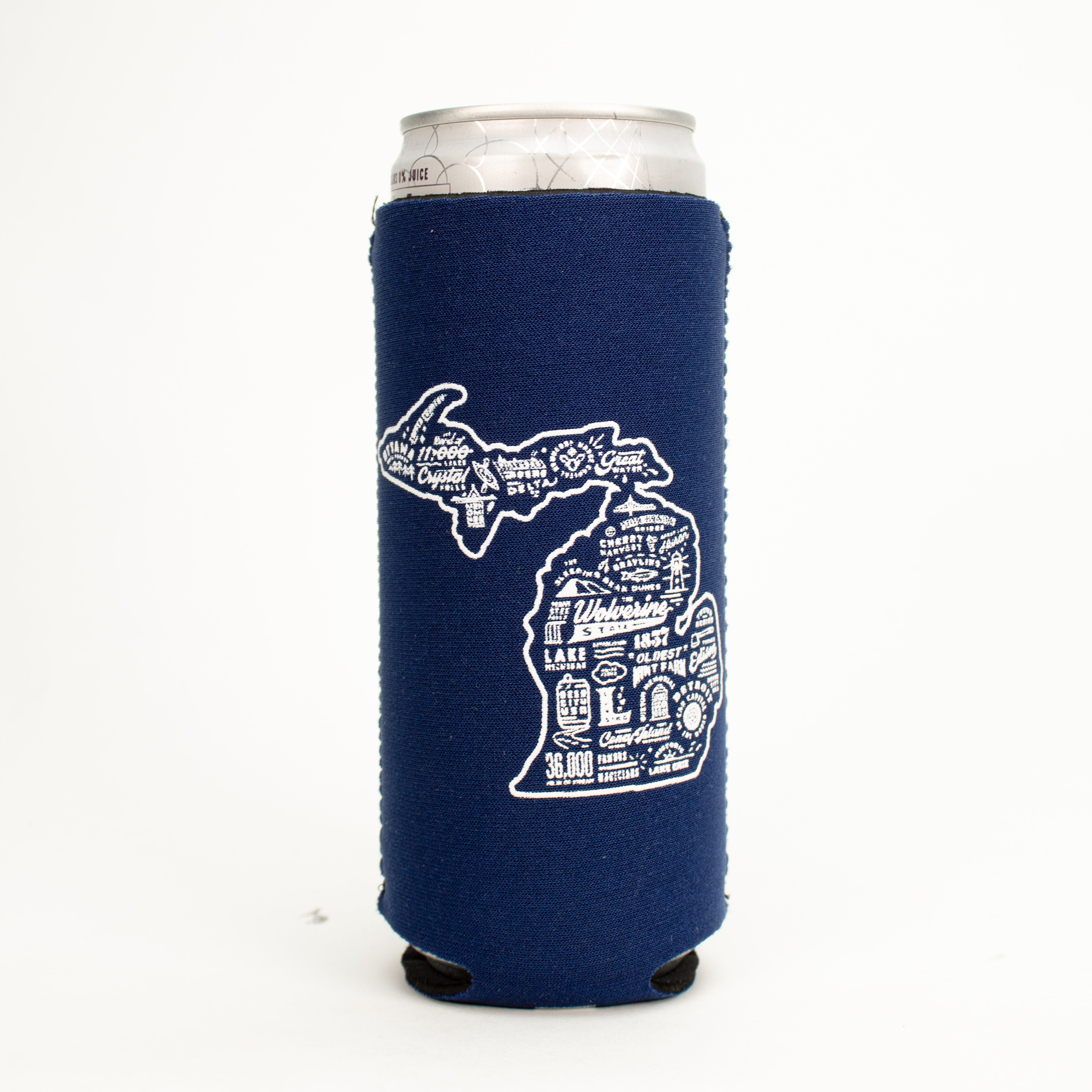 Slim Can Coozie - Michigan Places