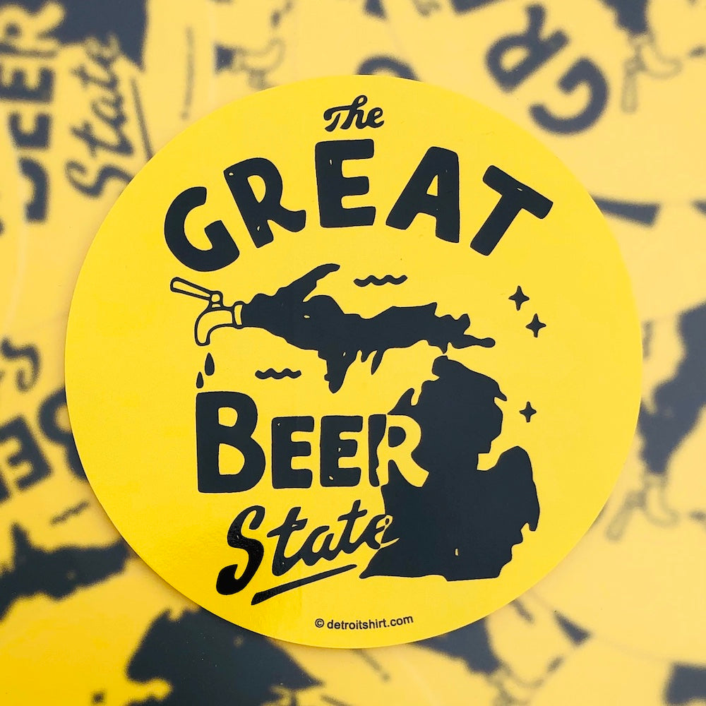 Sticker - Michigan The Great Beer State