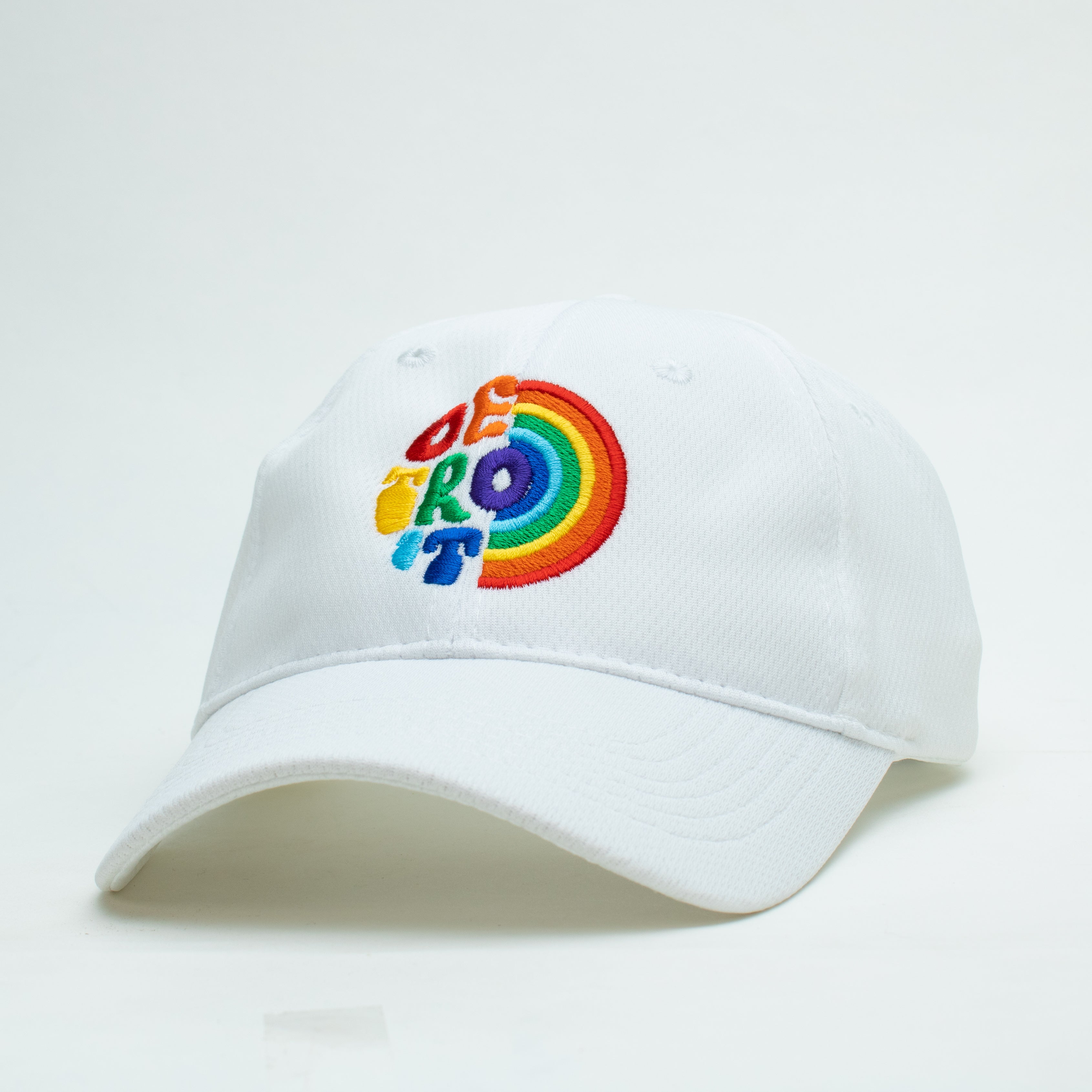 Youth Hat - Detroit Rainbow - Performance White