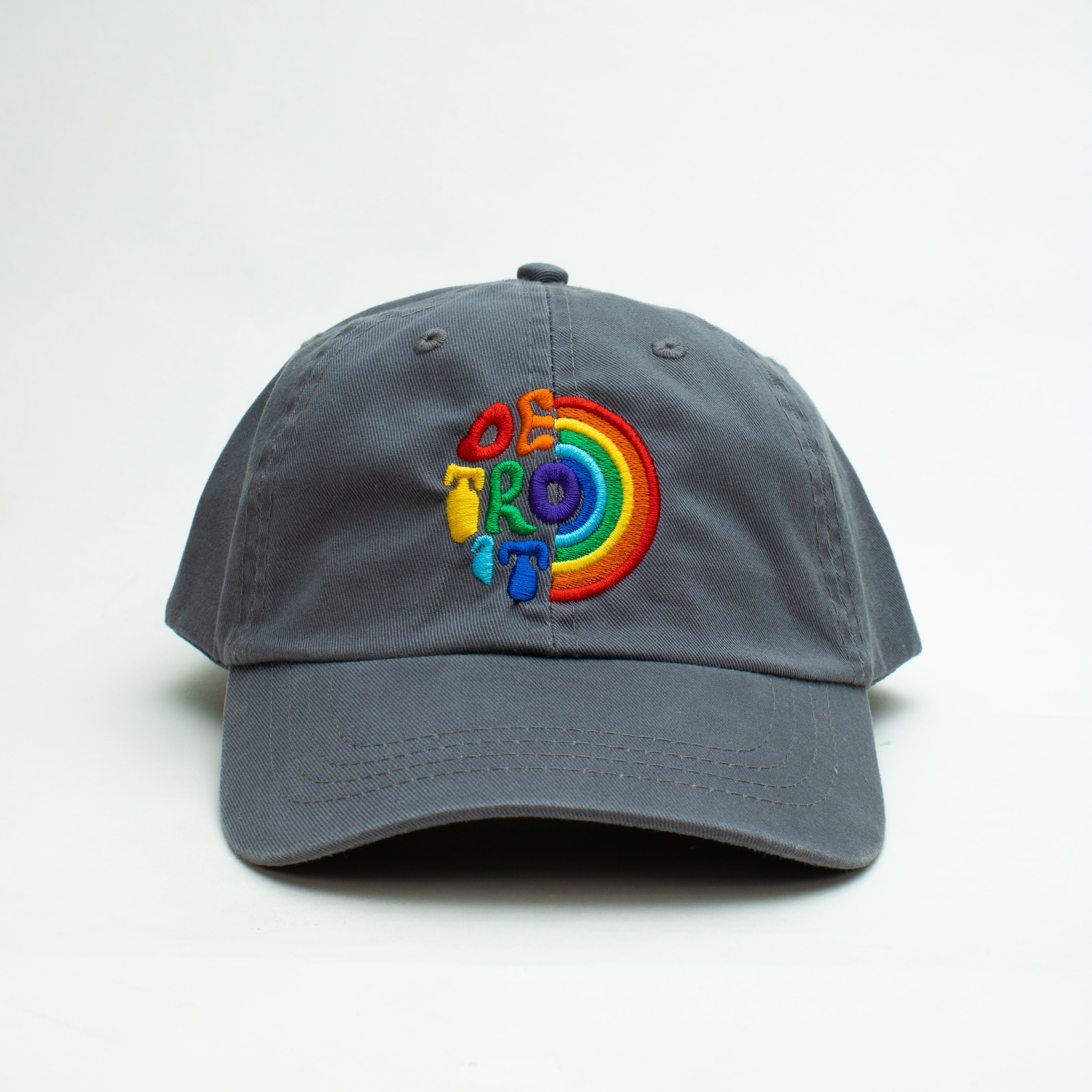 Hat - Detroit Rainbow - Slate Grey