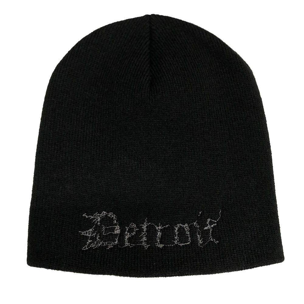 Hat - Detroit Threadz Knit Beanie - Black