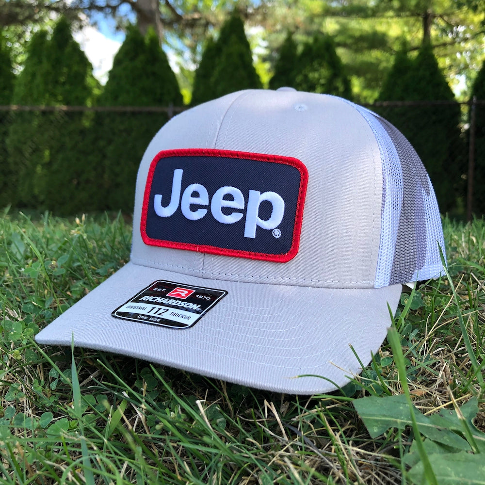Hat - Jeep Heather Grey and Camo Trucker Patch Hat